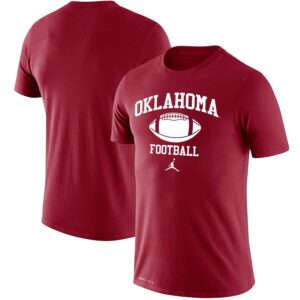 Oklahoma Sooners Jordan Brand Legend Retro Football Performance T-Shirt - Crimson