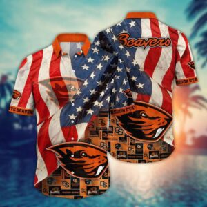 Oregon State Beavers NCAA Independence Day Hawaii Shirt Summer Shirt HSW1122