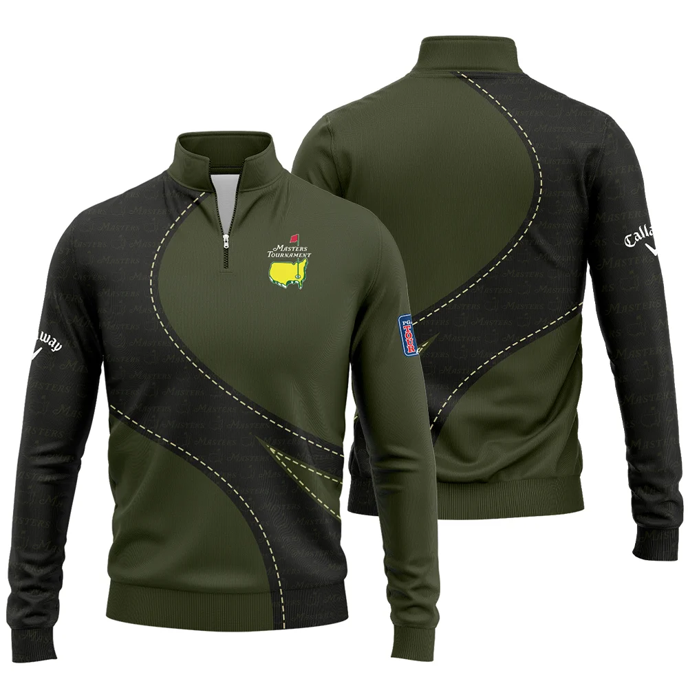 Pattern Military Green Masters Tournament Callaway Quarter-Zip Jacket