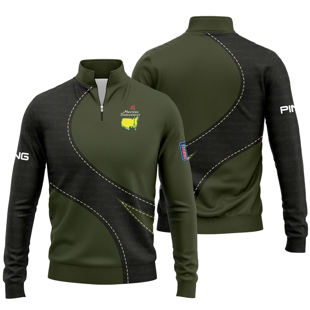 Pattern Military Green Masters Tournament Ping Quarter-Zip Jacket