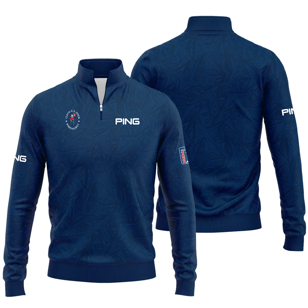 Ping 124th U.S. Open Pinehurst Stars Gradient Pattern Dark Blue Quarter-Zip Jacket