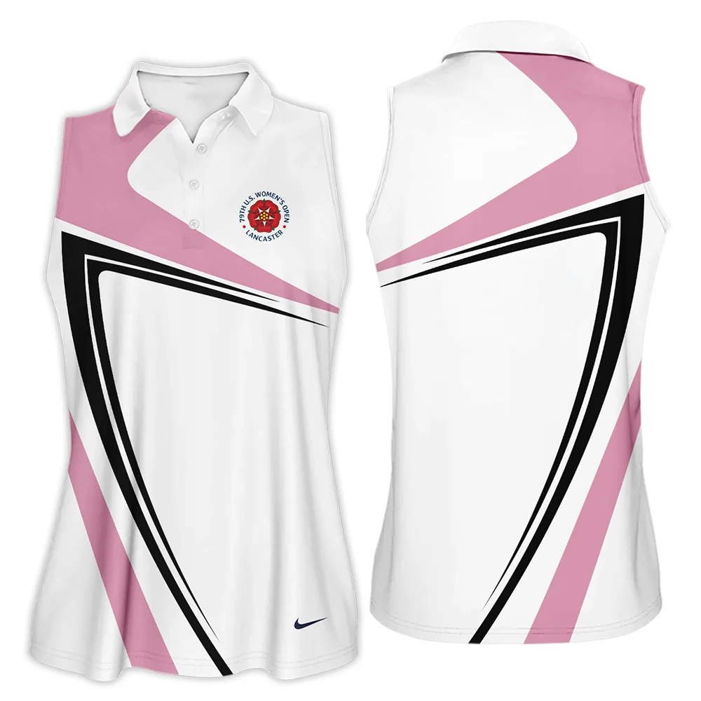 Pink Black Golf Pattern 79th U.S. Women's Open Lancaster Nike Sleeveless Polo Shirt