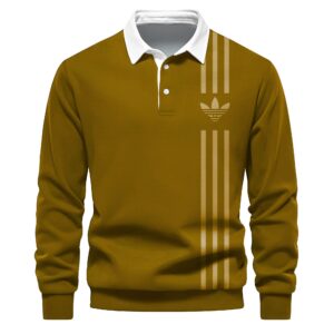 Premium 2024 Luxury Adidas Polo Sweatshirt Collar Sweatshirt CPLS1046