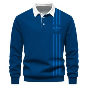 Premium 2024 Luxury Adidas Polo Sweatshirt Collar Sweatshirt CPLS1048