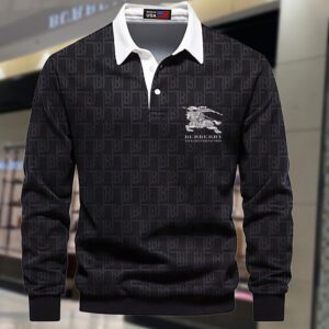 Premium 2024 Luxury Burberry Polo Sweatshirt Collar Sweatshirt CPLS1041