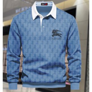 Premium 2024 Luxury Burberry Polo Sweatshirt Collar Sweatshirt CPLS1052