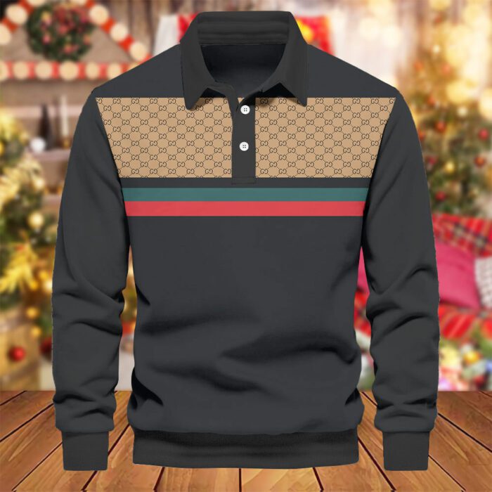 Premium 2024 Luxury Gucci Polo Sweatshirt Collar Sweatshirt CPLS1016