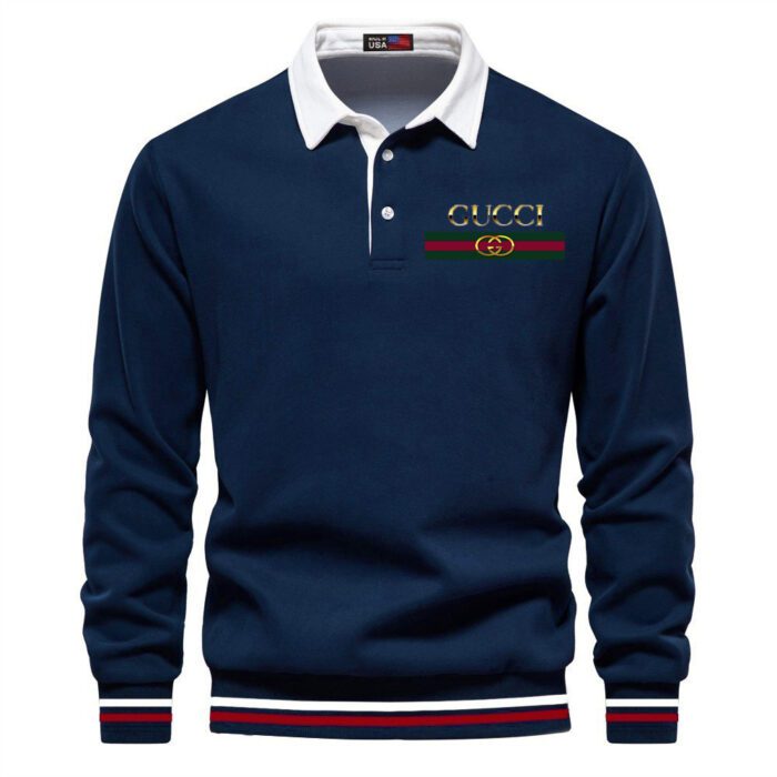 Premium 2024 Luxury Gucci Polo Sweatshirt Collar Sweatshirt CPLS1106