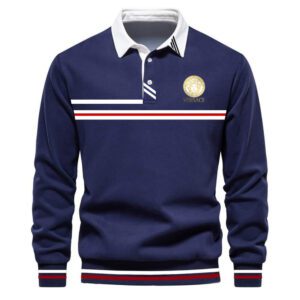 Premium 2024 Luxury Versace Polo Sweatshirt Collar Sweatshirt CPLS1002