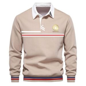 Premium 2024 Luxury Versace Polo Sweatshirt Collar Sweatshirt CPLS1018