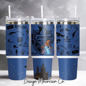 Ravenclaw Harry Potter Movies Custom Stanley Quencher 40oz Stainless Steel Tumbler MST3080