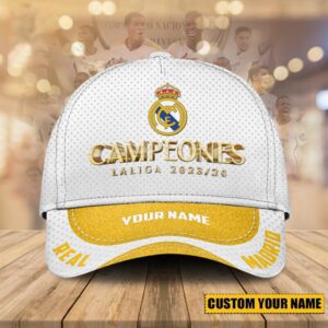 Real Madrid 36 Campeones 2024 Final Champion Trophy Classic Cap V3