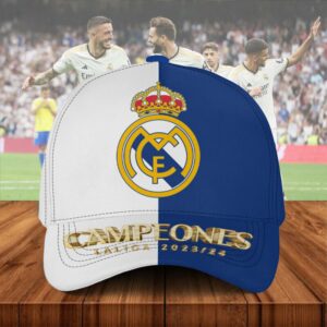 Real Madrid 36 Campeones 2024 Final Champion Trophy Classic Cap V4