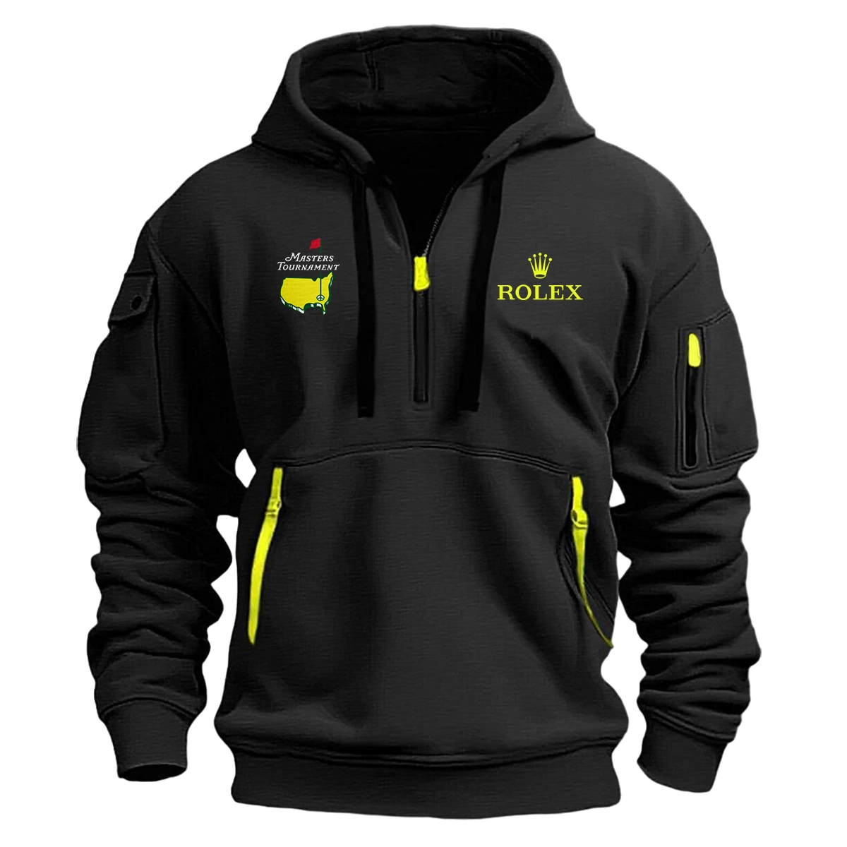 Rolex Fashion Hoodie Half Zipper Masters Tournament Gift For Fans For Father Husband