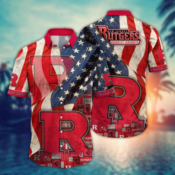 Rutgers Scarlet Knights NCAA Independence Day Hawaii Shirt Summer Shirt HSW1126