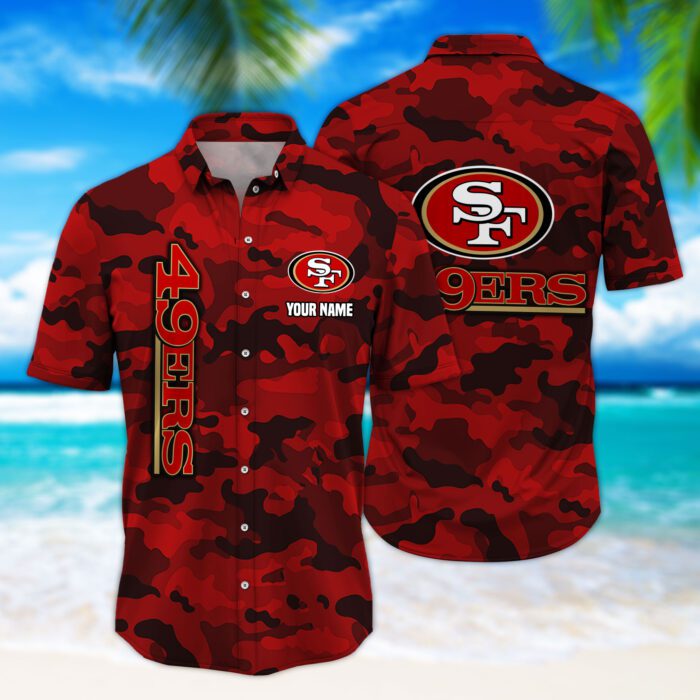 San Francisco 49ers NFL Hawaiian Shirt Summer Shirt Custom Name Perfect Gift HSW1171