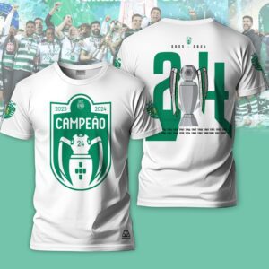 Sporting CP Campeao Liga Portugal 2024 Champion Shirts TSS1001