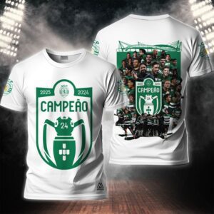 Sporting CP Campeao Liga Portugal 2024 Champion Shirts TSS1002