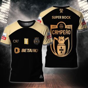 Sporting CP Campeao Liga Portugal 2024 Champion Shirts TSS1009