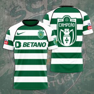 Sporting CP Campeao Liga Portugal 2024 Champion Shirts TSS1011