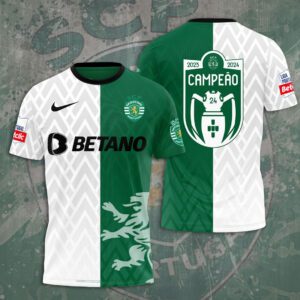 Sporting CP Campeao Liga Portugal 2024 Champion Shirts TSS1012
