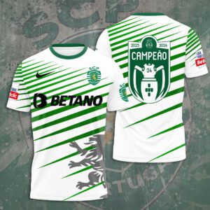 Sporting CP Campeao Liga Portugal 2024 Champion Shirts TSS1015