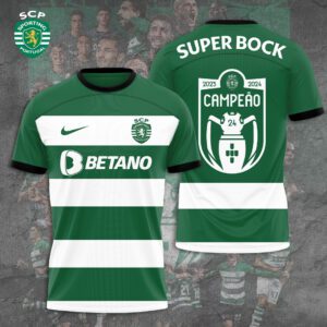 Sporting CP Campeao Liga Portugal 2024 Champion Shirts TSS1019