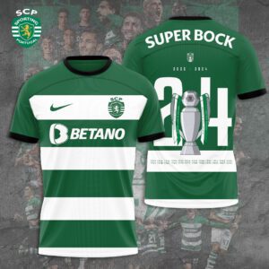 Sporting CP Campeao Liga Portugal 2024 Champion Shirts TSS1021