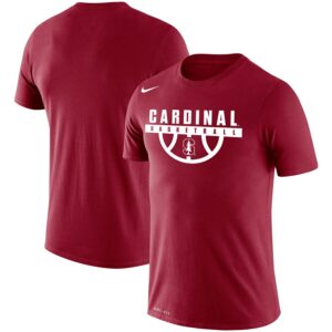 Stanford Cardinal Basketball Drop Legend Performance T-Shirt - Cardinal