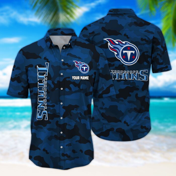 Tennessee Titans NFL Hawaiian Shirt Summer Shirt Custom Name Perfect Gift HSW1174