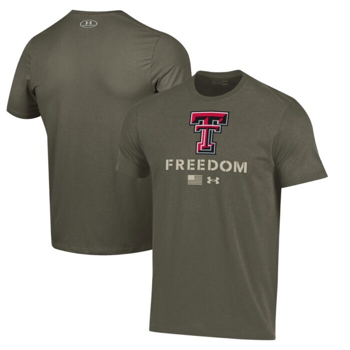 Texas Tech Red Raiders Under Armour Freedom Performance T-Shirt - Olive