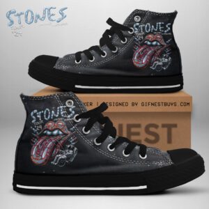 The Rolling Stones High Top Canvas Shoes  GHT1014