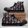 The Rolling Stones High Top Canvas Shoes  GHT1073