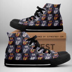 The Rolling Stones High Top Canvas Shoes  GHT1073