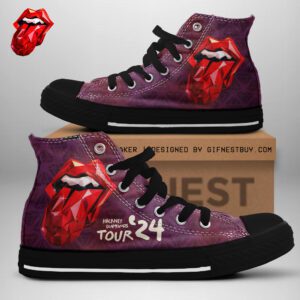 The Rolling Stones High Top Canvas Shoes  GHT1113