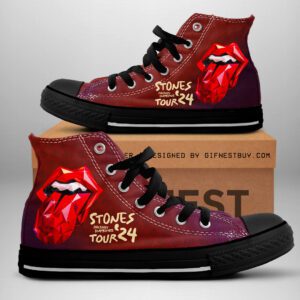 The Rolling Stones High Top Canvas Shoes GHT1115