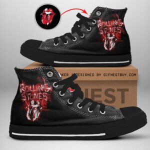The Rolling Stones High Top Canvas Shoes  GHT1118