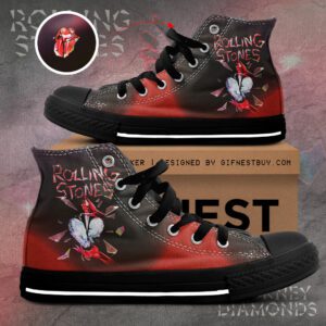 The Rolling Stones High Top Canvas Shoes  GHT1136