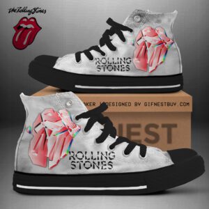 The Rolling Stones High Top Canvas Shoes  GHT1138