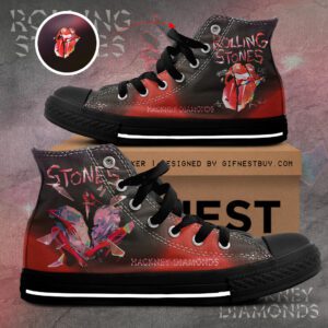 The Rolling Stones High Top Canvas Shoes  GHT1141