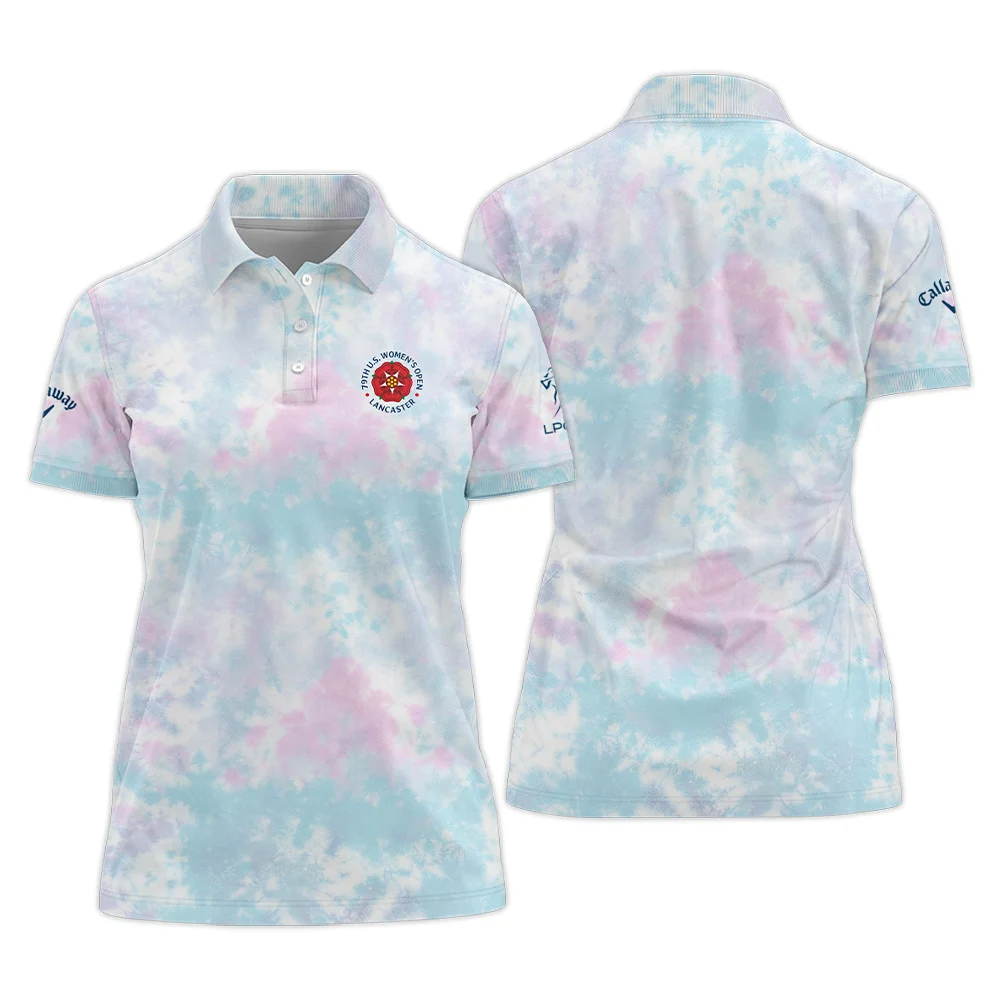 Tie dye Pattern 79th U.S. Women's Open Lancaster Callaway Polo Shirt Blue Mix Pink Polo Shirt