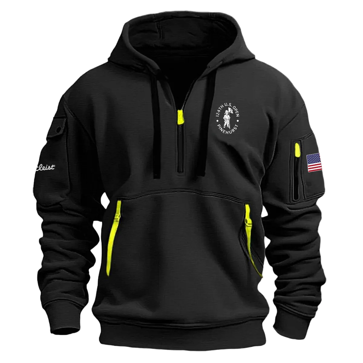 Titleist Fashion Hoodie Half Zipper 124th U.S. Open Pinehurst Gift For Fans For Father Husband