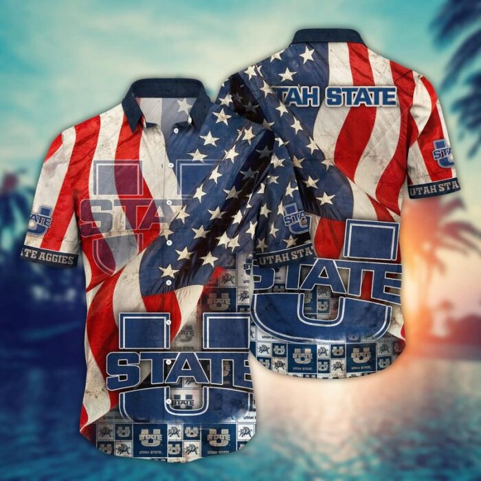 Utah State Aggies NCAA Independence Day Hawaii Shirt Summer Shirt HSW1067