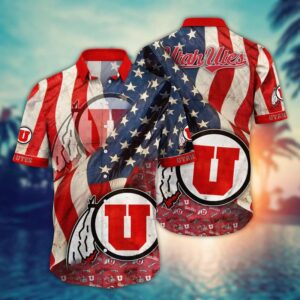 Utah Utes NCAA Independence Day Hawaii Shirt Summer Shirt HSW1068