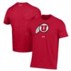 Utah Utes Under Armour Logo Performance T-Shirt - Red