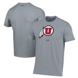 Utah Utes Under Armour Performance T-Shirt - Gray