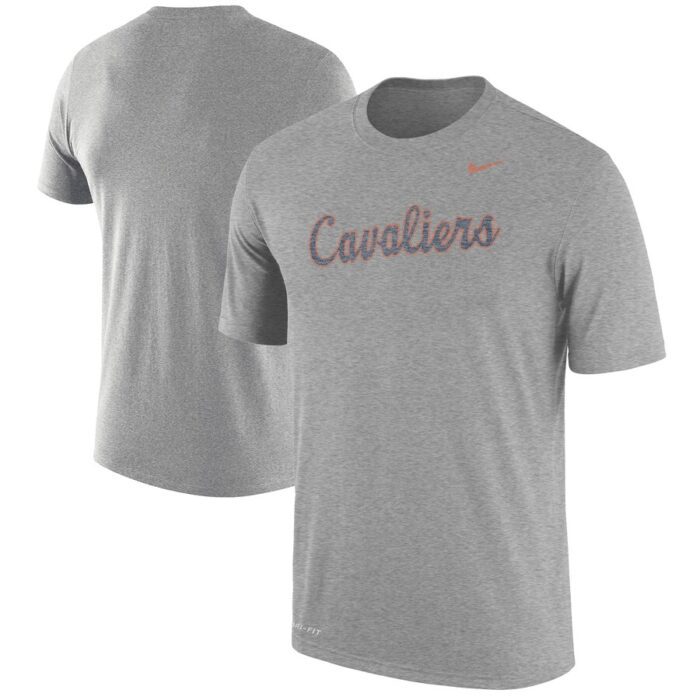 Virginia Cavaliers Vintage Logo Performance T-Shirt - Heathered Gray