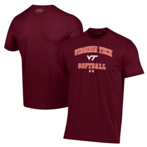 Virginia Tech Hokies Under Armour Softball Performance T-Shirt - Maroon