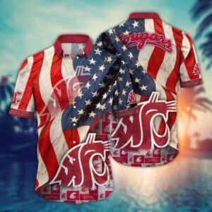 Washington State Cougars NCAA Independence Day Hawaii Shirt Summer Shirt HSW1144