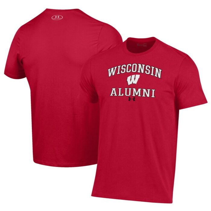 Wisconsin Badgers Under Armour Alumni Performance T-Shirt - Red
